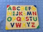 Alphabet peg puzzle
