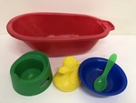 Doll bath set
