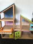 Wooden Dolls House and Furniture