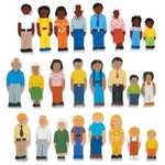 3 Families Wooden Playset