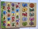 Alphabet / Number peg puzzles