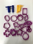 Playdough shape and symbol cutters