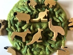 Wooden Australian animal set 