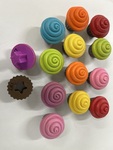 Shape sorting cupcakes 