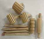 Wooden dough tools 