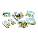 Farm 2 piece puzzles 