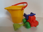 Bucket, truck & rake set