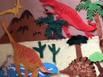 Dinosaur felt board set 