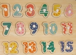 Wooden numbers puzzle
