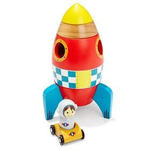 Wooden stacking space ship