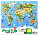 World map floor puzzle 