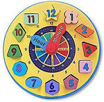 Melissa and Doug shape sorting clock 