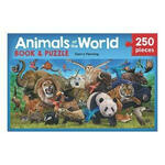 Animals of the world book and puzzle 
