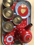 Spotty Tin teaset 