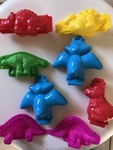 Playdough dinosaur moulds 