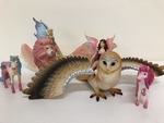 Schleich Owl / Lion with Fairies