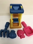 Water wheel and sand play set 