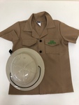 Zoo Keeper costume and hat  size 4-6yrs 