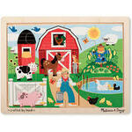 Melissa and Doug wooden puzzle - Farm Fun -12 pieces 