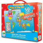 Jumbo map of the world puzzle 