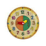 Wooden clock peg puzzle 