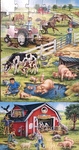 Country Farm wooden puzzles x3 
