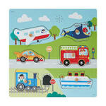 Wooden vehicles and sound puzzle 