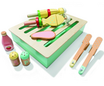 Wooden BBQ Set