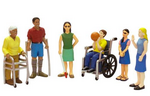 People Figures with disability 