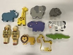 Melissa and Doug Safari animals and Zoo Keepers