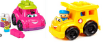 Mega Bloks Catie Convertible and Sonny School Bus