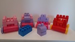 Mega Bloks Car Base and Blocks