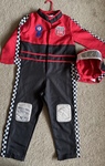 Racing car driver costume  SIZE 4-6 years 