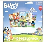 Bluey 10 puzzle pack