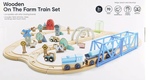 Wooden On The Farm Train Set