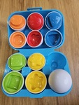 Rainbow Shape Sorter Eggs