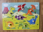 Wooden Dinosaur Peg Puzzle