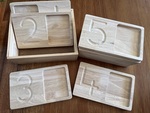 Jumbo wooden counting trays 