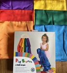 F168: Play scarves - 6 pack bright colours 