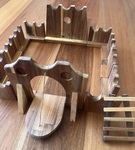 Q Toys Wooden Jumbo Building Castle 