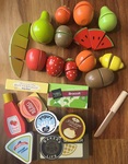 Wooden food set 