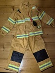 Yellow Fire Fighter Costume Size 5-6