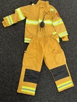Yellow Fire Fighter Costume Size 5-6