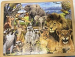 Wooden African Animals 48 piece puzzle