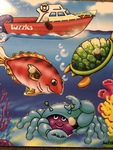 Tuzzles Sea wooden peg  puzzle 