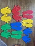 Plastic hand and feet set 