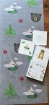 Nature Print Yoga Mat and Yoga cards