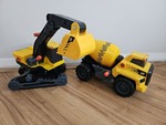 CAT Power Haulers Lights & Sounds Cement Mixer and Excavator