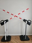 Manual traffic parking barriers