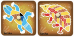 Aboriginal Art Puzzle Set- Gecko and Echidna 